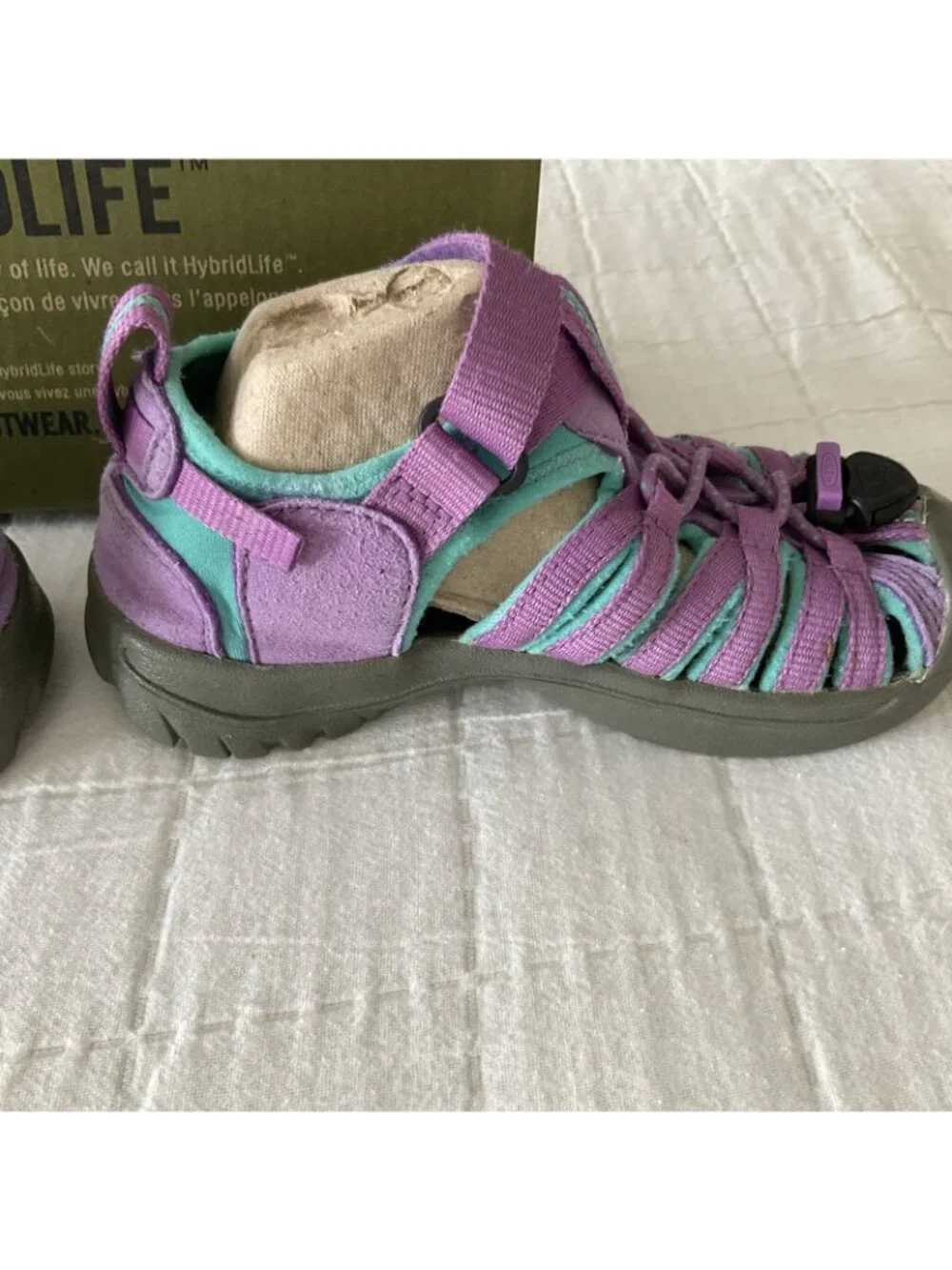 Keen Comfort Round Toe Slip On Strappy Sandals Multicolor Kids Sz US 11 Dewberry